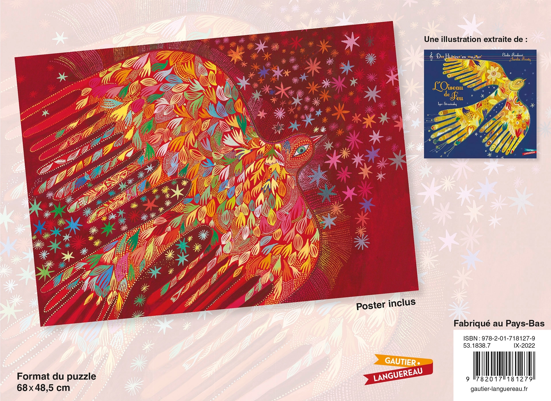 Puzzle Signature 1000 pièces Fronty Oiseau de feu - Aurélia Fronty - GAUTIER LANGU.
