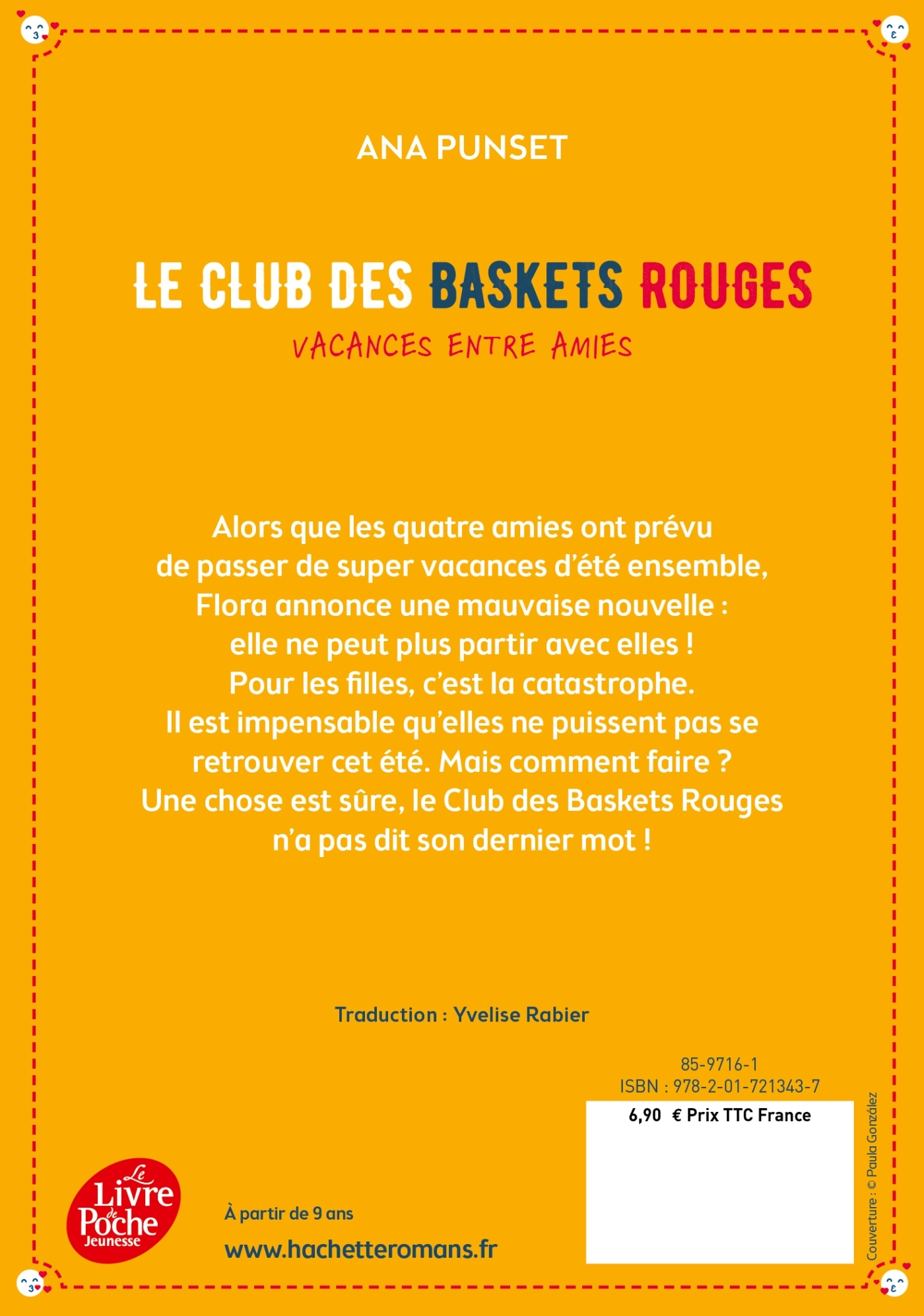 Le club des baskets rouges - Tome 2 - Yvelise Rabier, Ana Punset - POCHE JEUNESSE