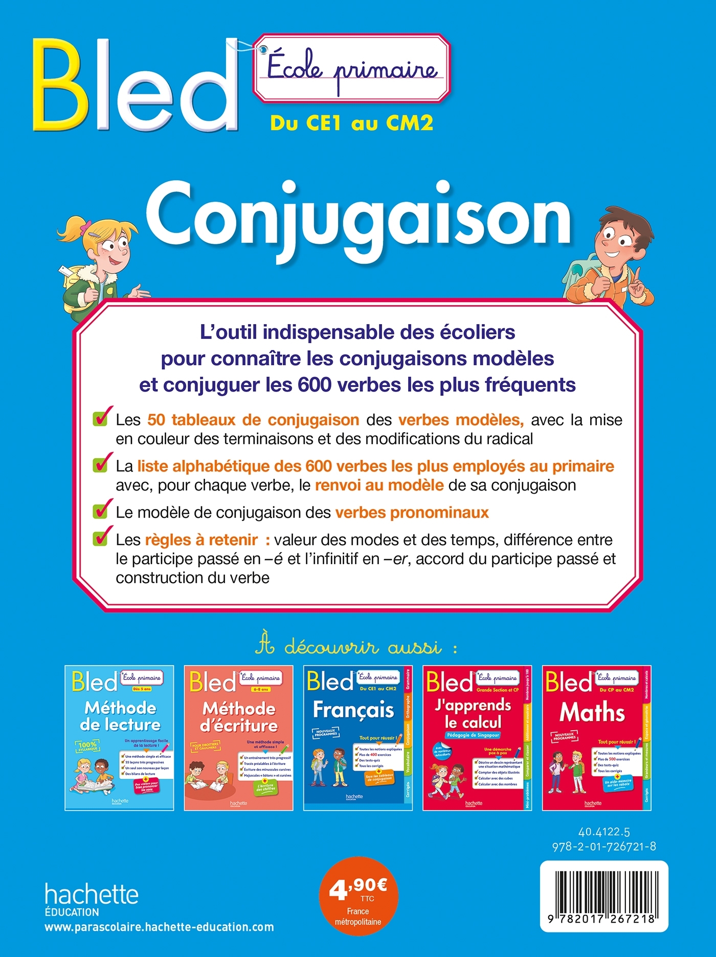 BLED Ecole Primaire Conjugaison Du CE1 au CM2 - Daniel Berlion, Julien Flamand, Daniel Berlion, Julien Flamand - HACHETTE EDUC