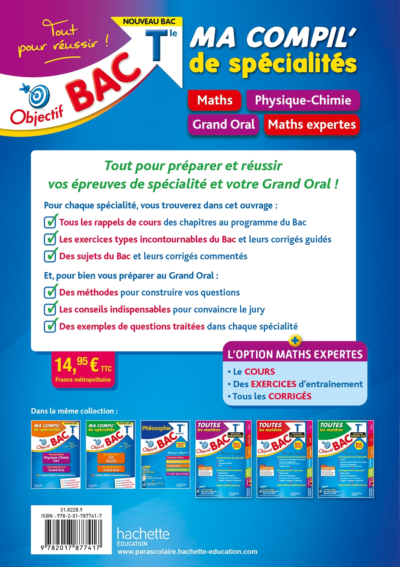 Objectif BAC Tle Ma compil' de spécialités Maths et Physique-Chimie - Eric Barbazo, Claudine Renard, Geneviève GUILLAUMIN, Nadine Billa, Cédric Détré, Rudy Latchimy, Etienne Lougues, Ginaud Naralingom, Sébastien Zardet, Isabelle Lisle, Sylvie Beauthier - 