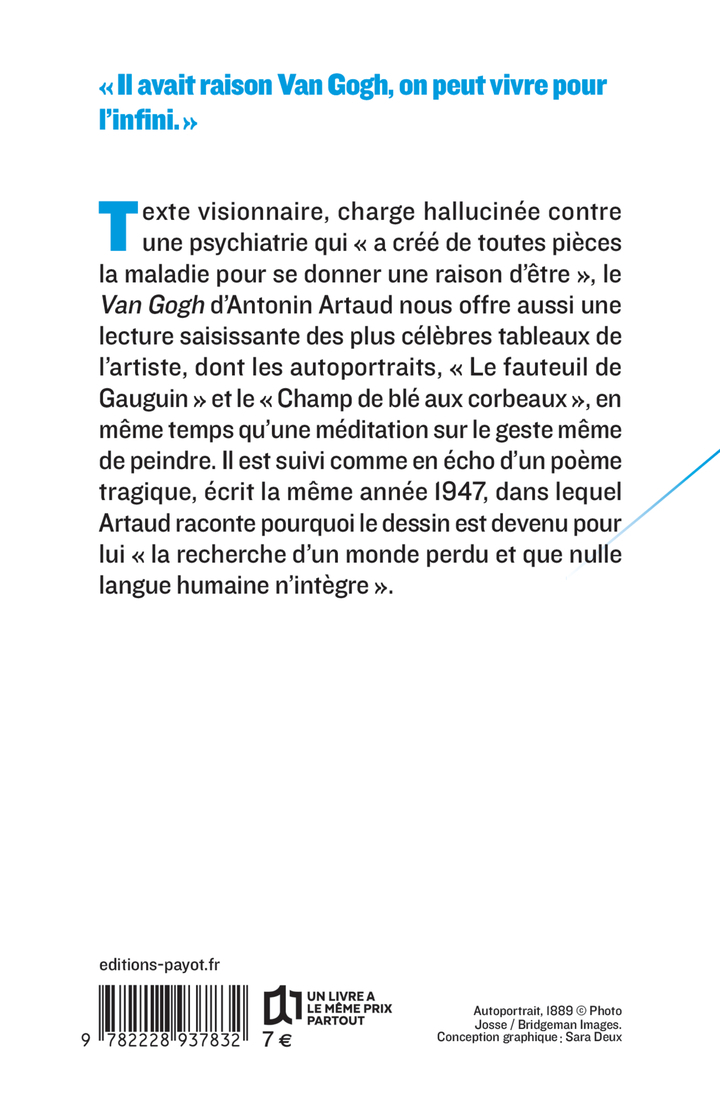 Van Gogh le suicidé de la société - Antonin ARTAUD, Antonin ARTAUD - PAYOT
