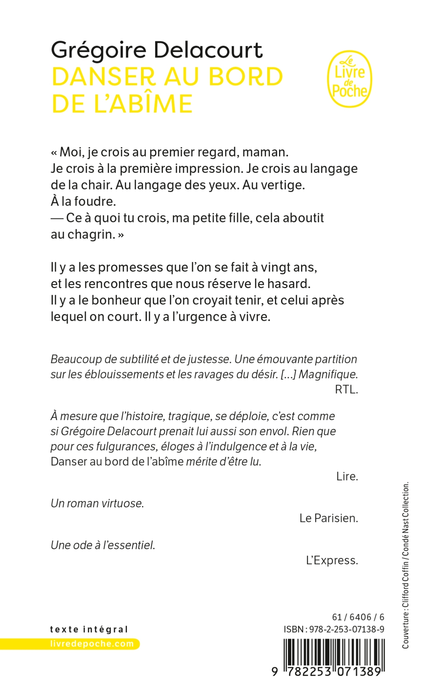 Danser au bord de l'abîme - Grégoire Delacourt, Grégoire Delacourt - LGF