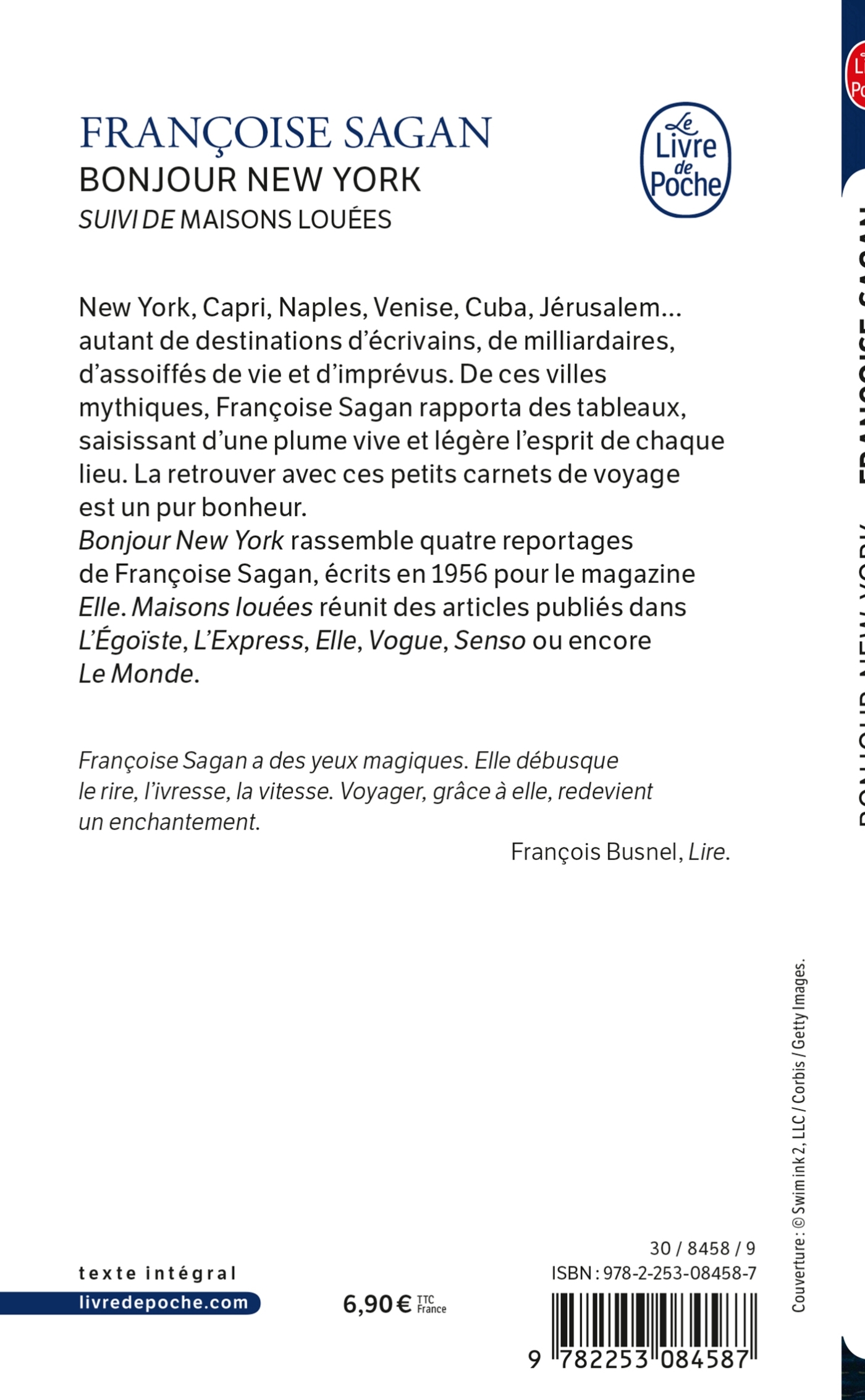 Bonjour New York - Françoise Sagan, Françoise Sagan - LGF