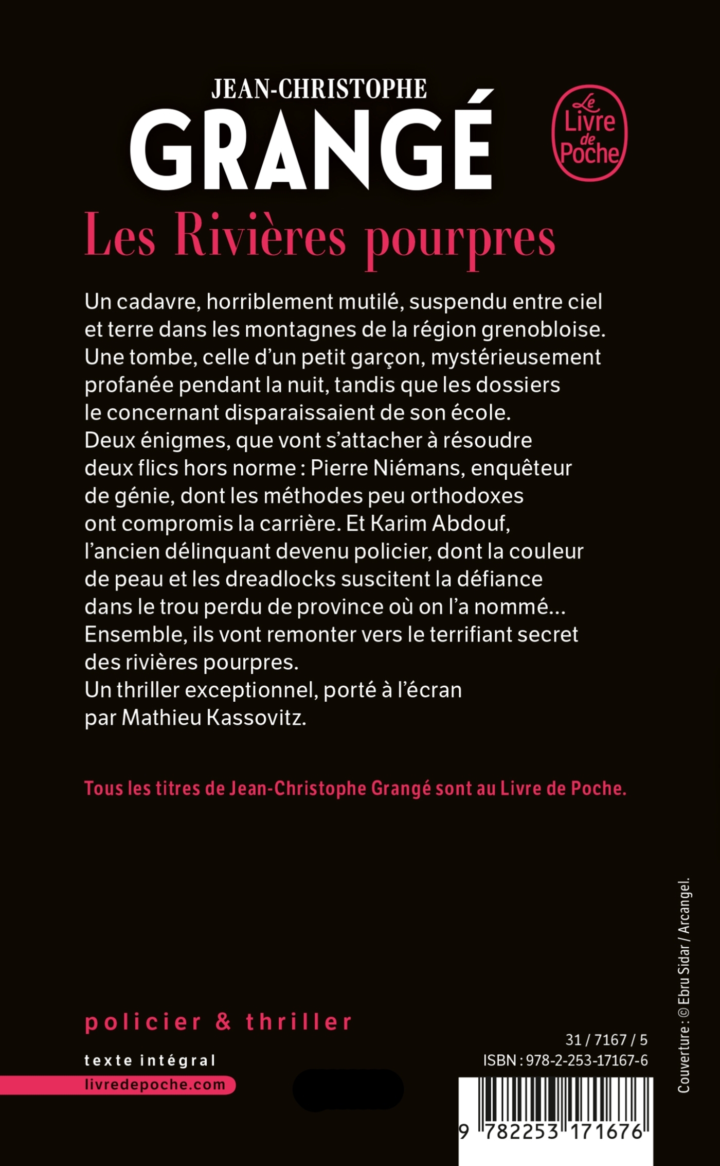 Les Rivières pourpres - Jean-Christophe Grangé - LGF