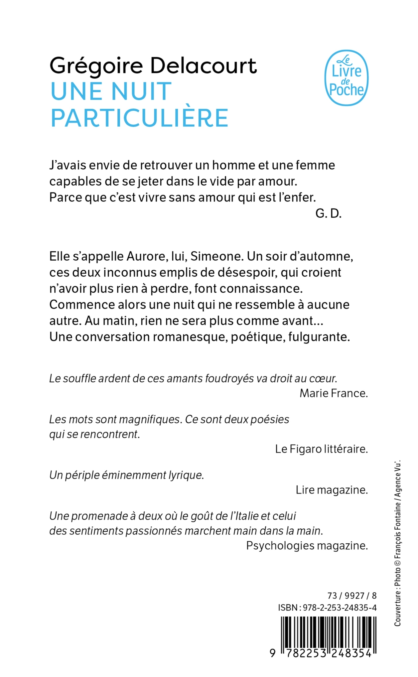 Une nuit particulière - Grégoire Delacourt, Grégoire Delacourt - LGF