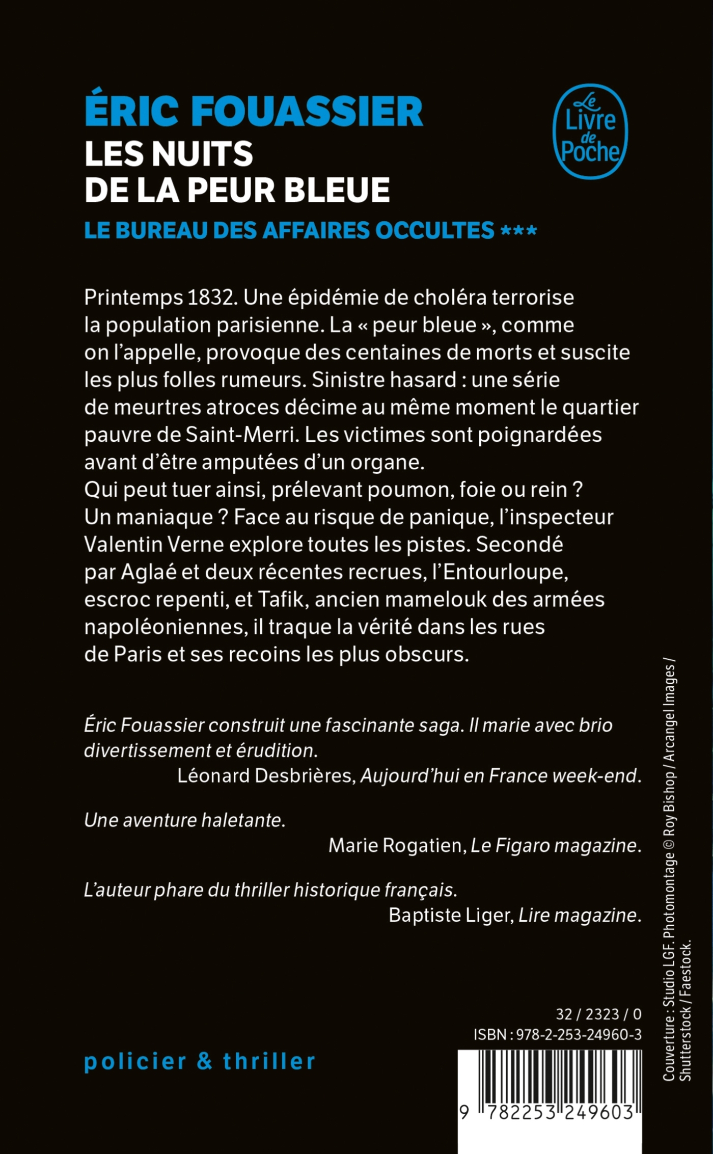 Les Nuits de la peur bleue (Le Bureau des affaires occultes, Tome 3) - Eric Fouassier, Eric Fouassier - LGF