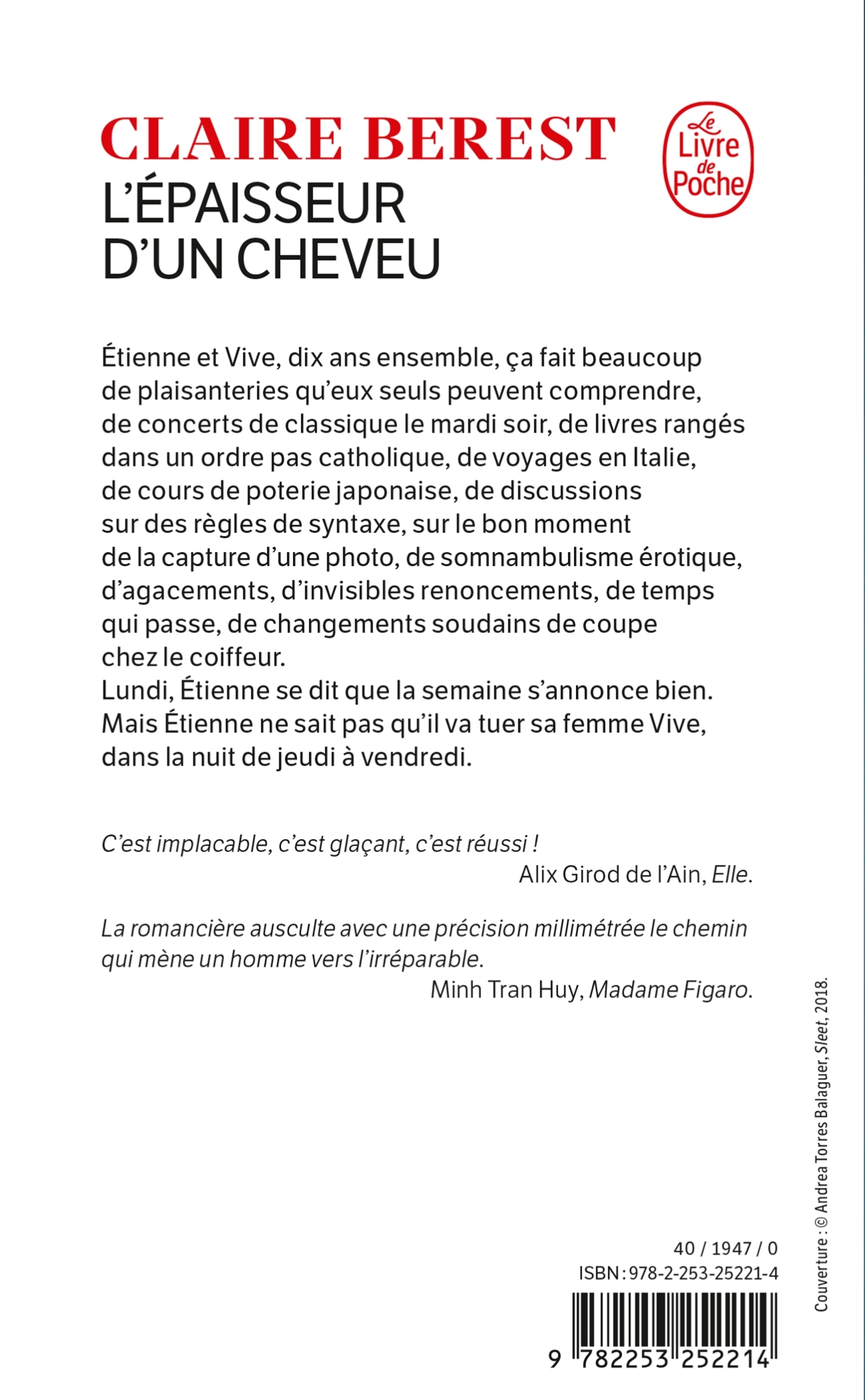 L'Epaisseur d'un cheveu - Claire Berest, Claire Berest - LGF
