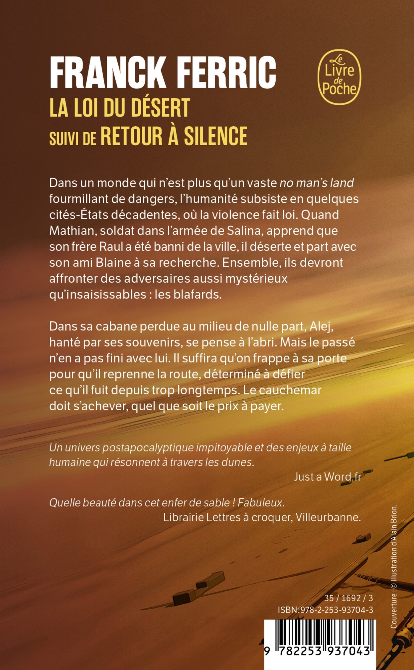 La Loi du désert suivi de Retour à Silence - Franck Ferric - LGF