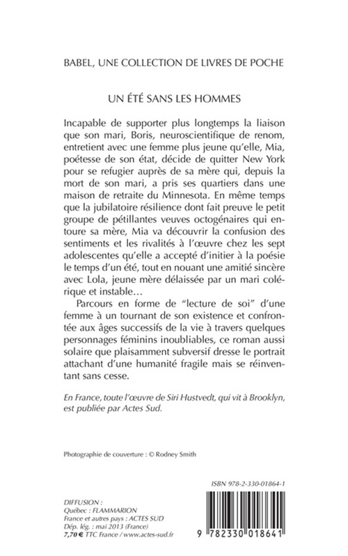 Un été sans les hommes - Siri Hustvedt, Christine Le Boeuf - ACTES SUD