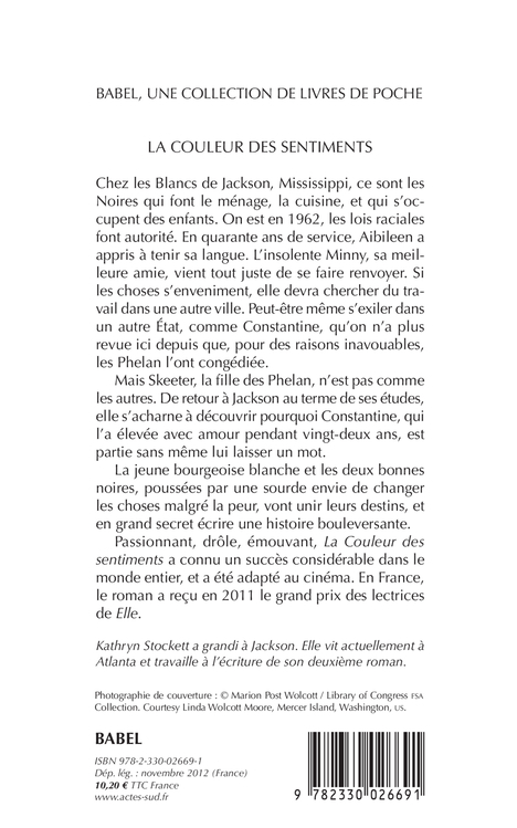 La Couleur des sentiments - Kathryn Stockett, Pierre Girard, Kathryn Stockett, Pierre Girard - ACTES SUD