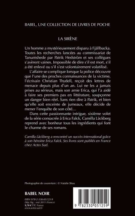 La Sirène - Camilla Läckberg, Lena Grumbach, Camilla Läckberg, Lena Grumbach - ACTES SUD