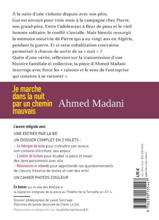 Je marche dans la nuit par un chemin mauvais - Ahmed Madani, Ahmed Madani - ACTES SUD