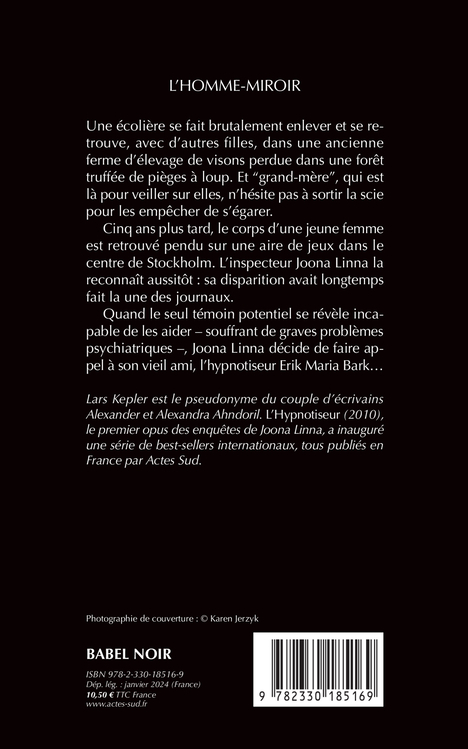 L'Homme-miroir - Lars Kepler, Lena Grumbach, Lars Kepler, Lena Grumbach - ACTES SUD