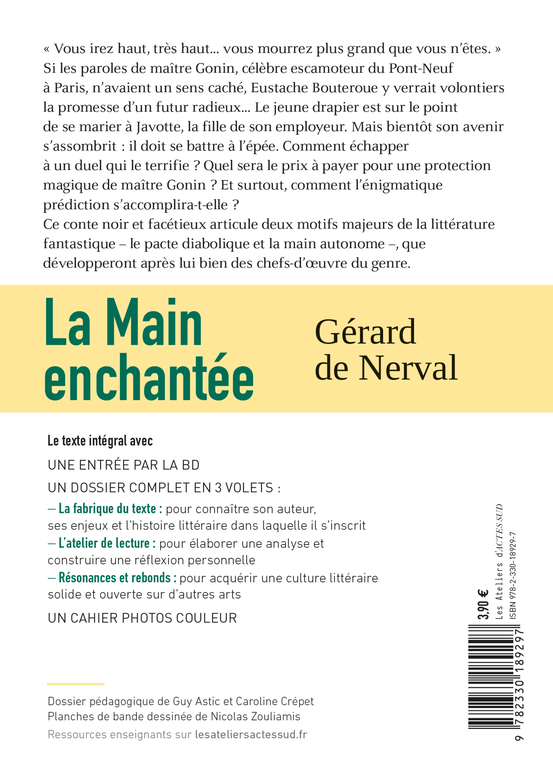 La Main enchantée - Gérard de Nerval, Thomas Gabison, Nicolas Zouliamis, Guy Astic, Caroline Crépet, Thomas Gabison, Gérard de Nerval, Nicolas Zouliamis, Guy Astic, Caroline Crépet - ACTES SUD