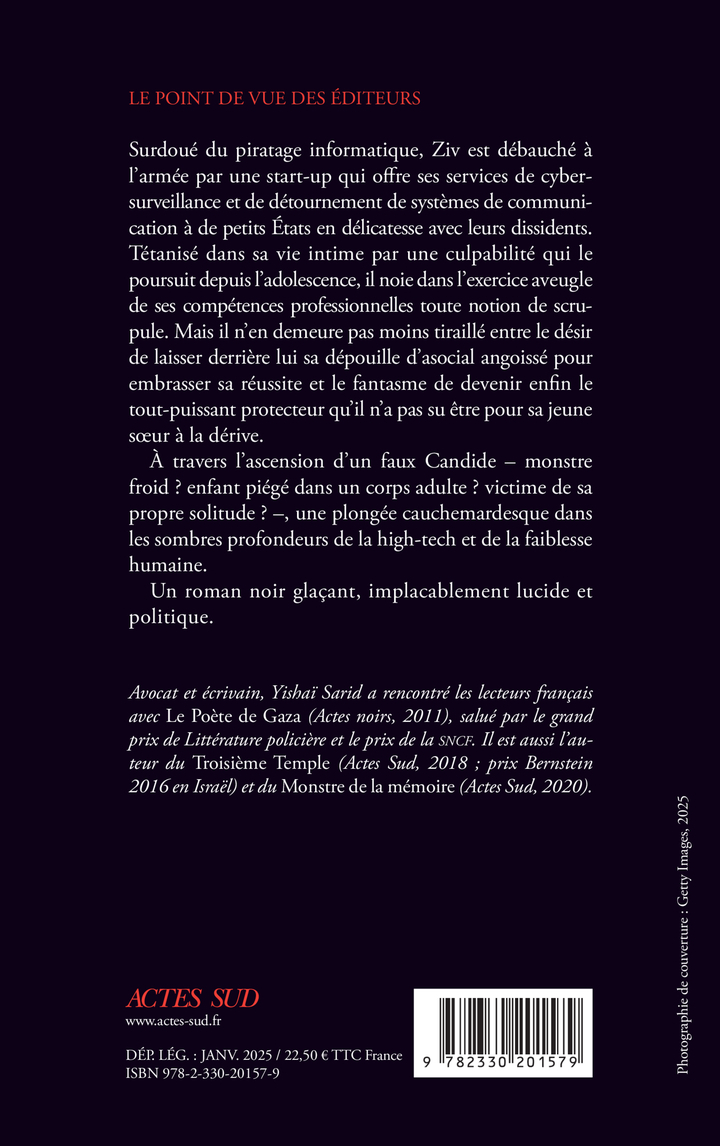 La Nuit du Hackeur - Yishaï Sarid, Rosie Pinhas-Delpuech, Yishaï Sarid, Rosie Pinhas-Delpuech - ACTES SUD
