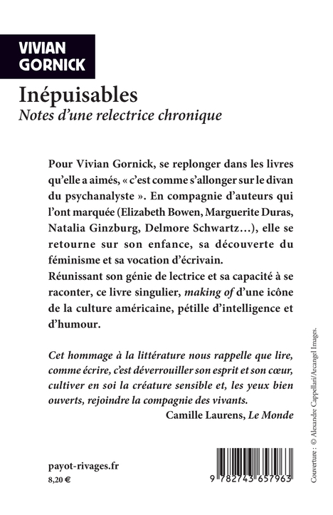 Inépuisables - Vivian Gornick, Laetitia Devaux - RIVAGES