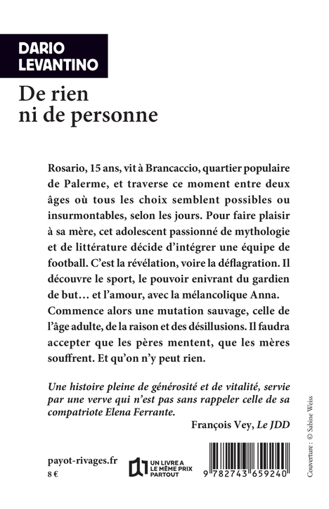 De rien ni de personne - Dario Levantino, Lise Caillat - RIVAGES