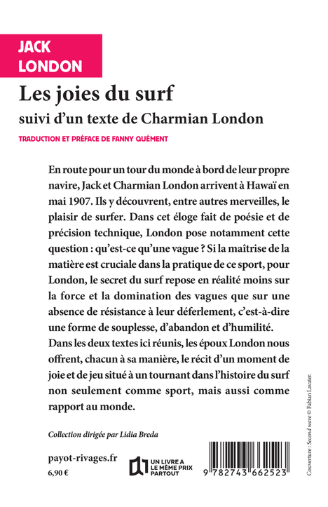 Les joies du surf - Jack London, Fanny Quément, Jack London, Fanny Quément, Fanny Quément - RIVAGES