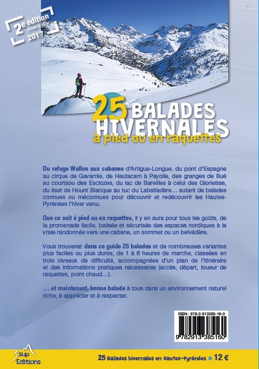 balades hivernales à pied ou en raquettes Hautes-Pyrénées -  ACHARD, JEAN-DENIS, Jean-Denis Achard - 3 SUP