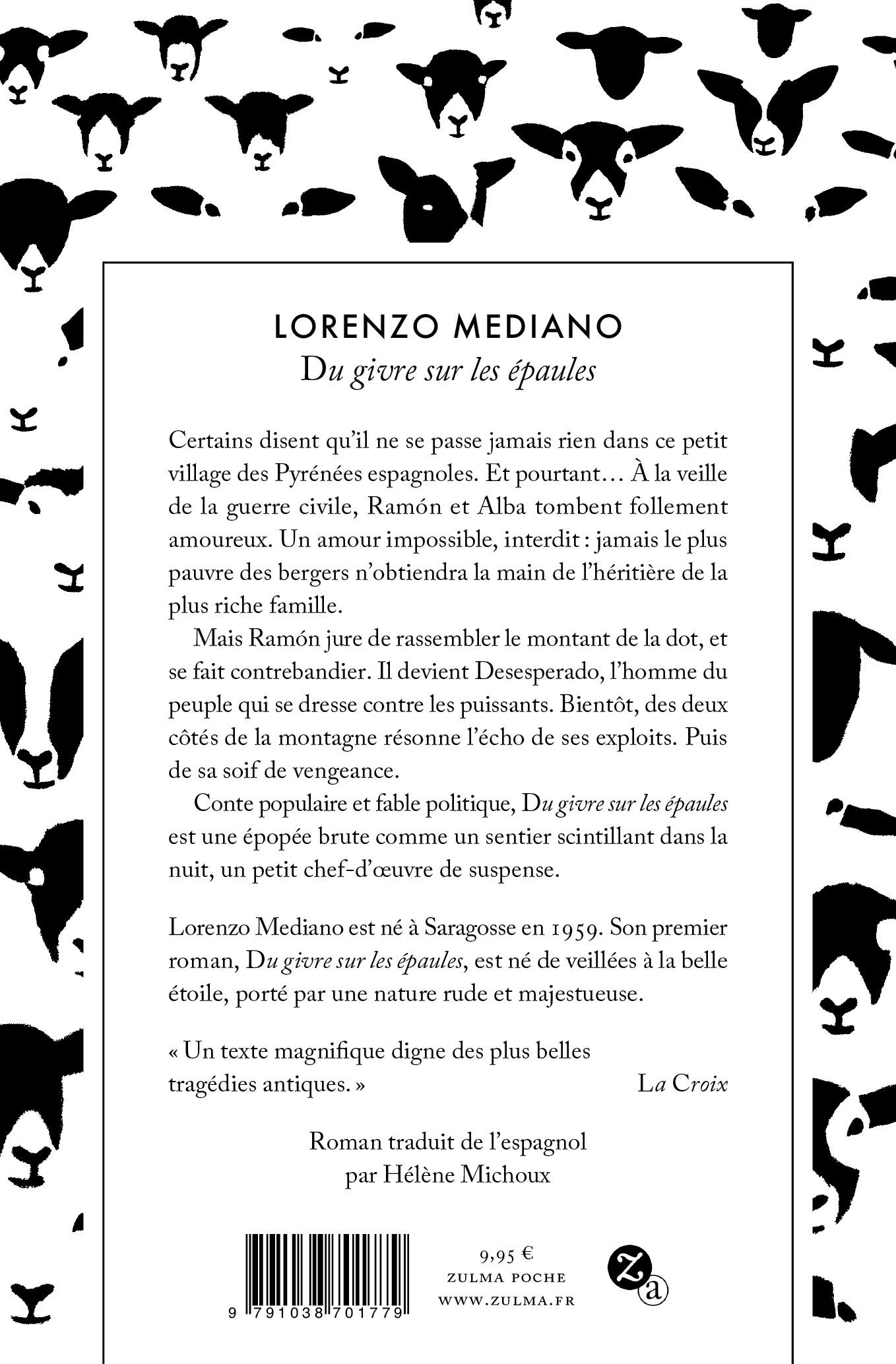 Du givre sur les épaules - Lorenzo Mediano, Hélène Michoux - ZULMA