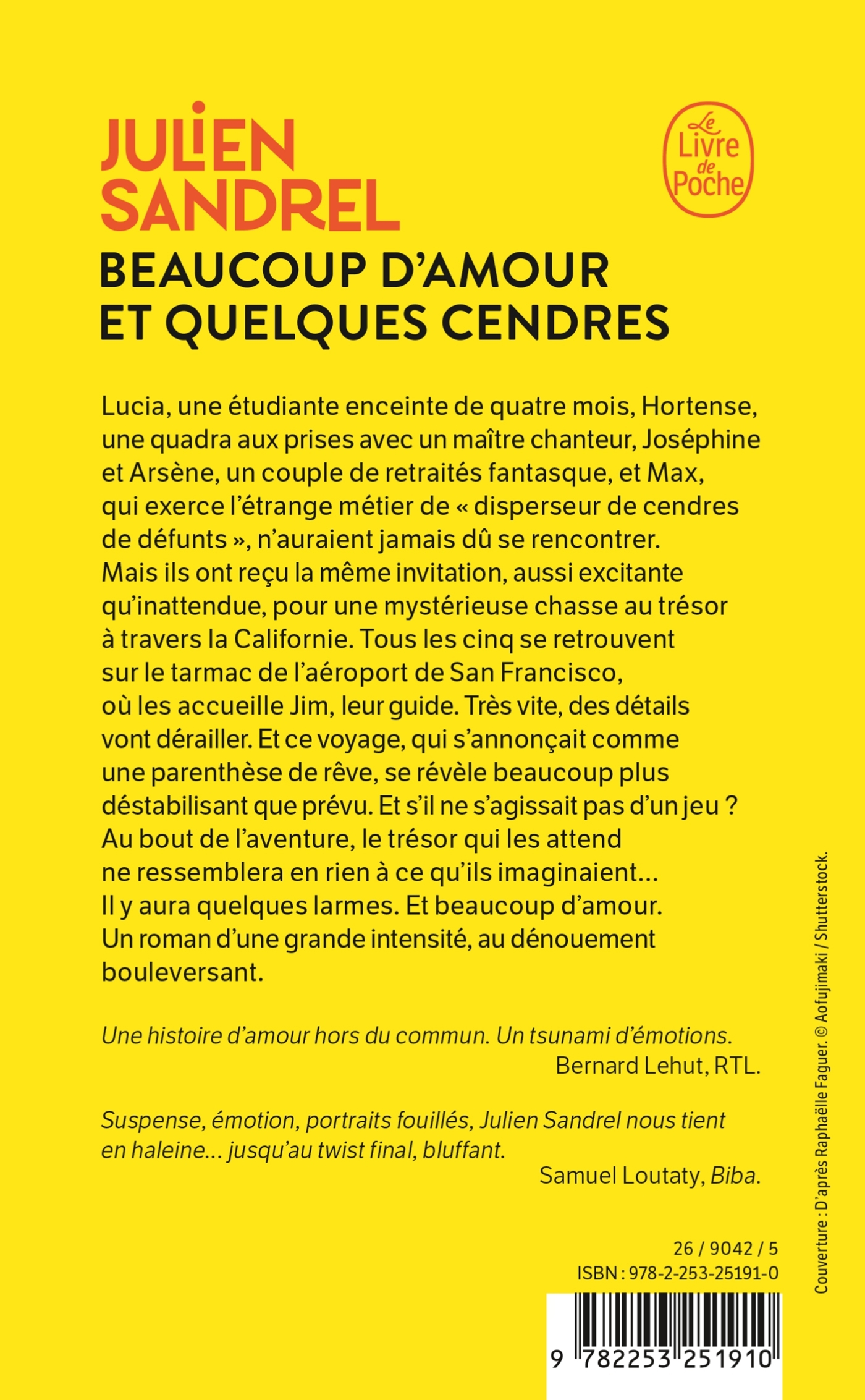 Beaucoup d'amour et quelques cendres - Julien Sandrel, Julien Sandrel - LGF
