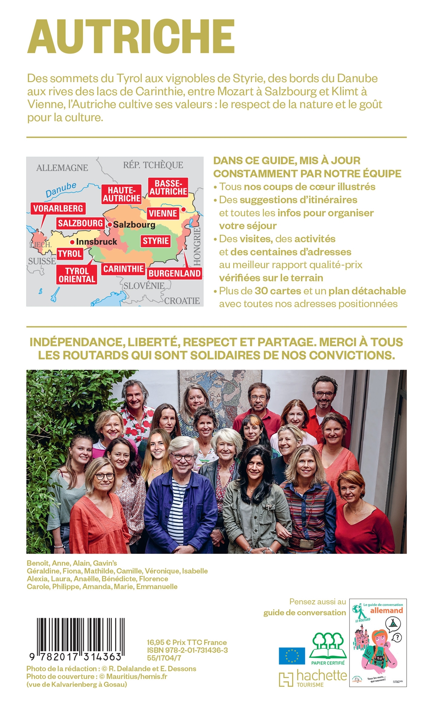 Guide du Routard Autriche 2025/26 - COLLECTIF - HACHETTE TOURI