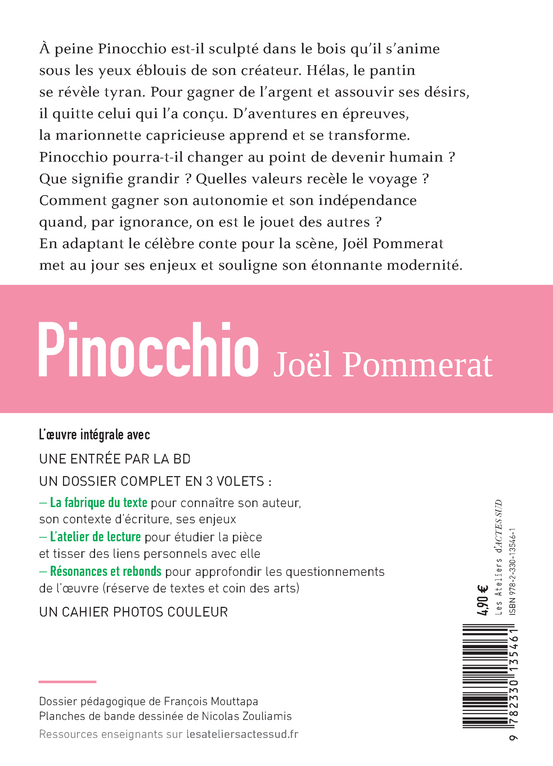 Pinocchio - Joël Pommerat, Nicolas Zouliamis, François Mouttapa - ACTES SUD