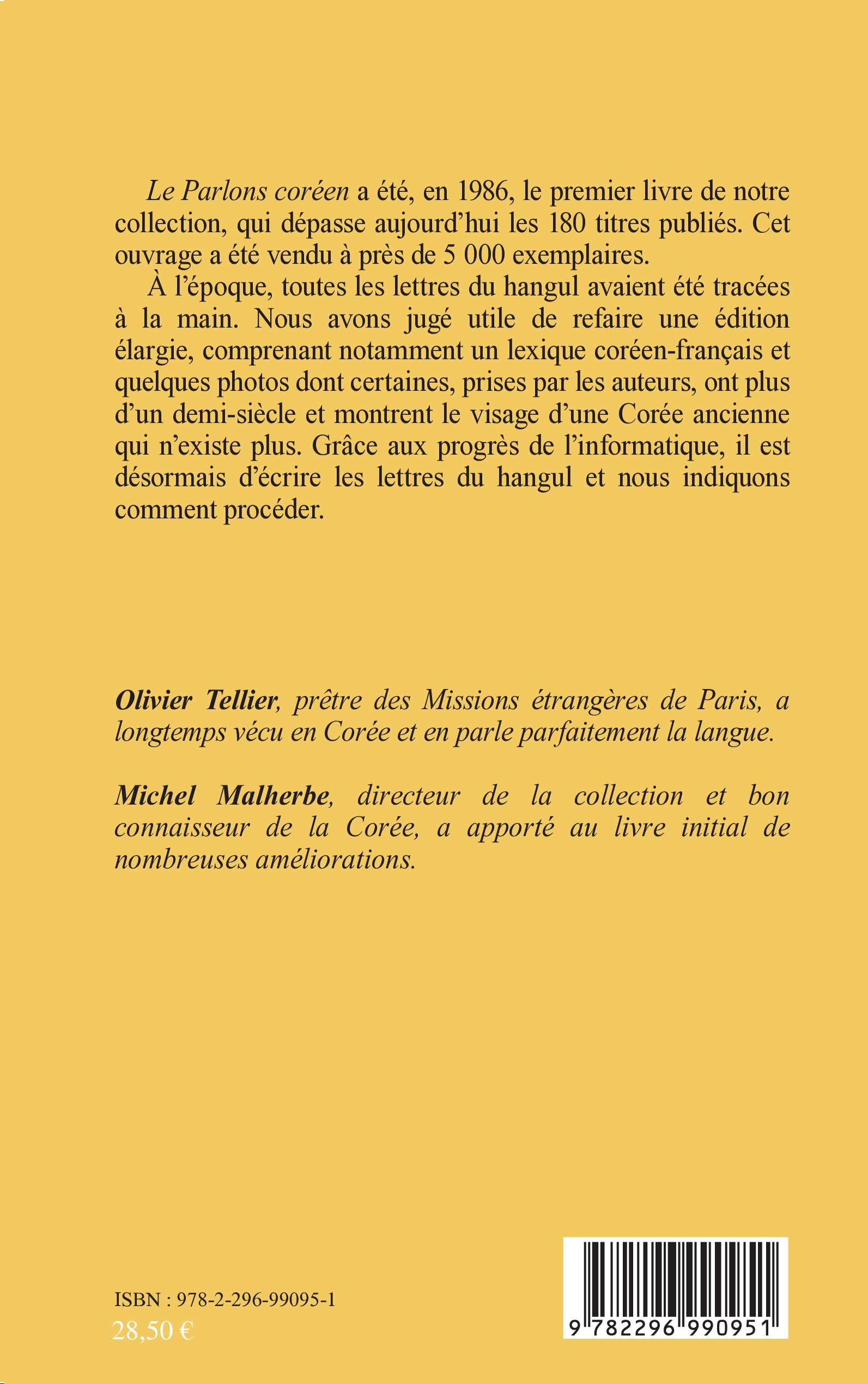 Parlons Coréen - Olivier Tellier, Michel Malherbe - L'HARMATTAN