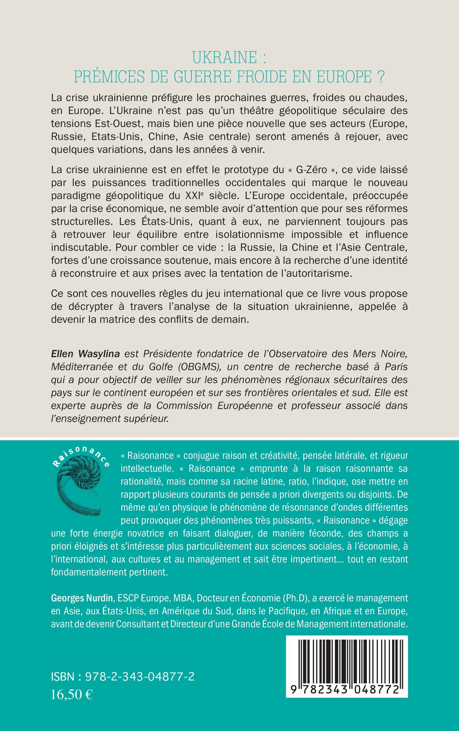 Ukraine : prémices de guerre froide en Europe ? - Ellen Wasylina - L'HARMATTAN