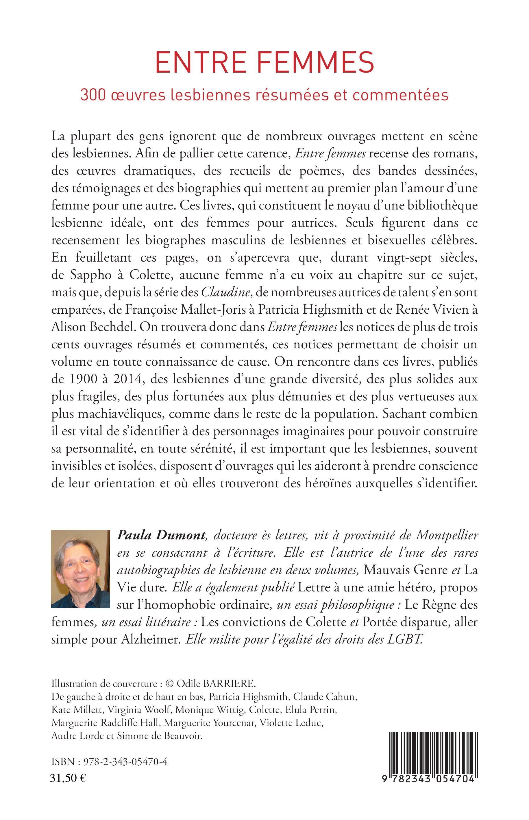 Entre femmes - Paula Dumont, Paulette doublon ne pas utiliser Dumont - L'HARMATTAN
