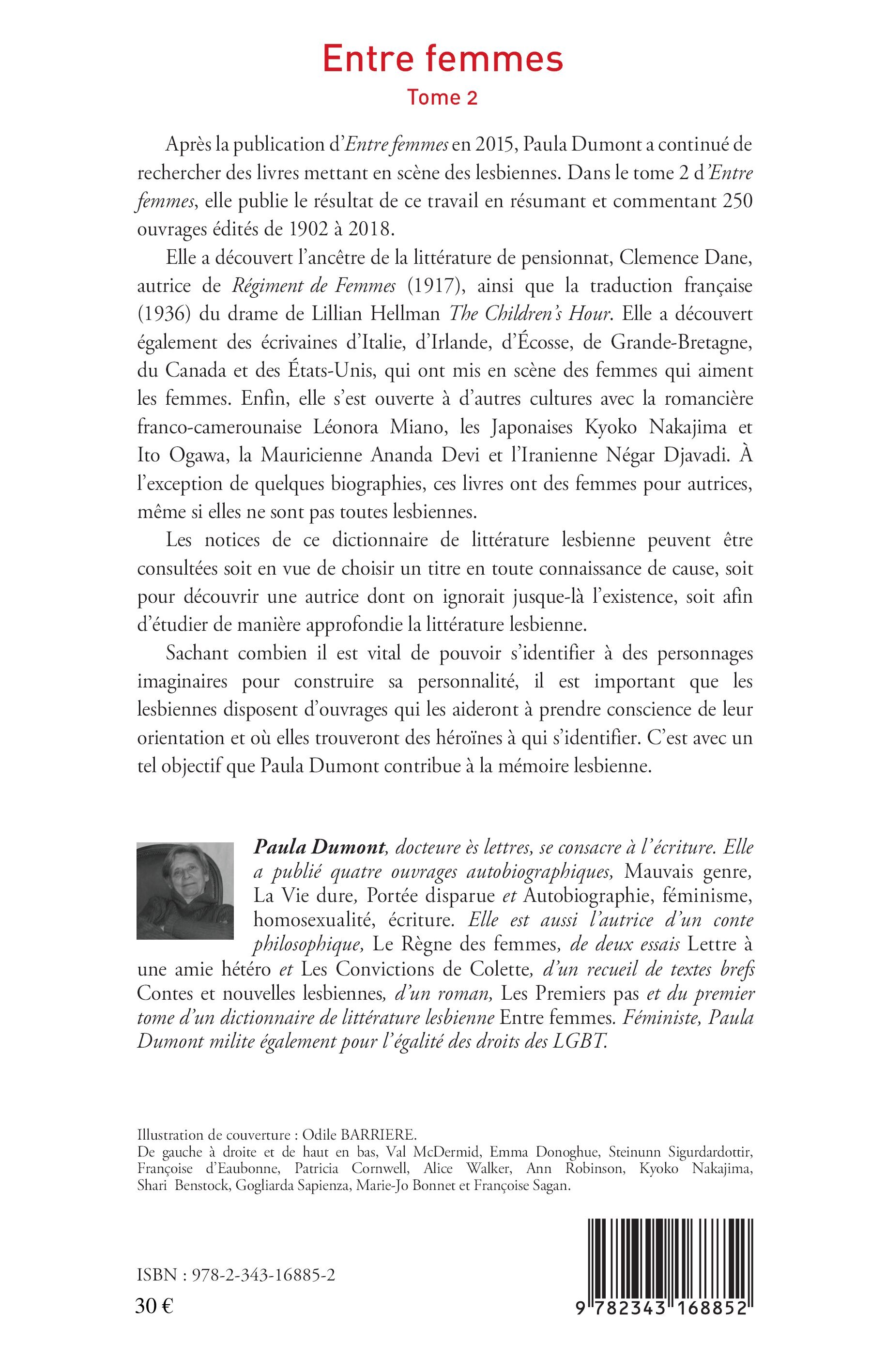 Entre femmes - Paula Dumont - L'HARMATTAN