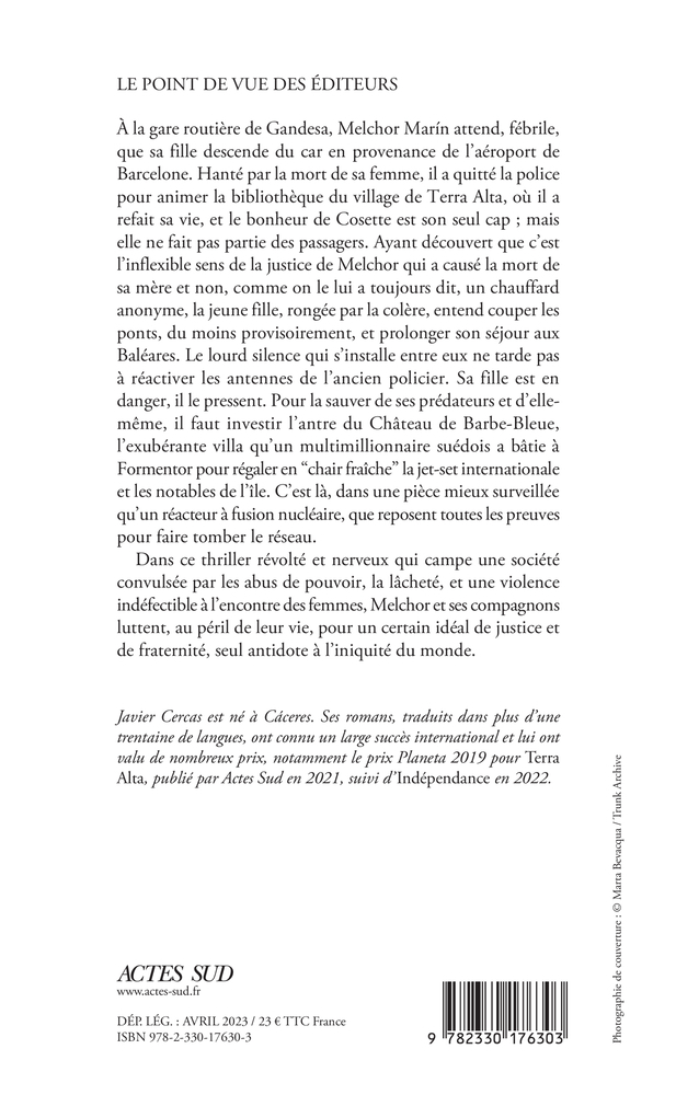 Le Château de Barbe-Bleue - Javier Cercas, Aleksandar Grujicic, Karine Louesdon - ACTES SUD