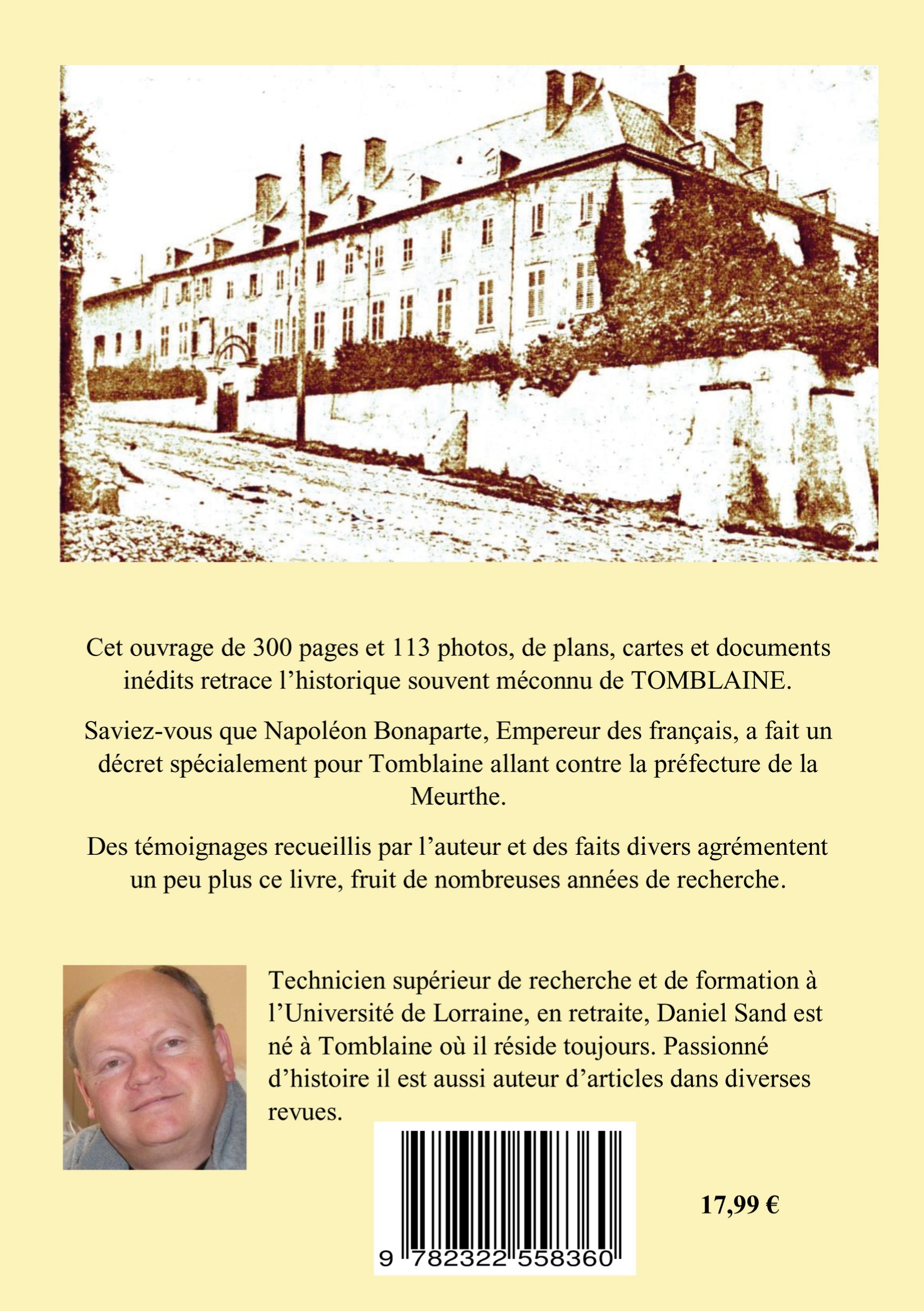 Tomblaine histoire de l'antiquité à 1945 -  SAND DANIEL, Daniel Sand - BOOKS ON DEMAND