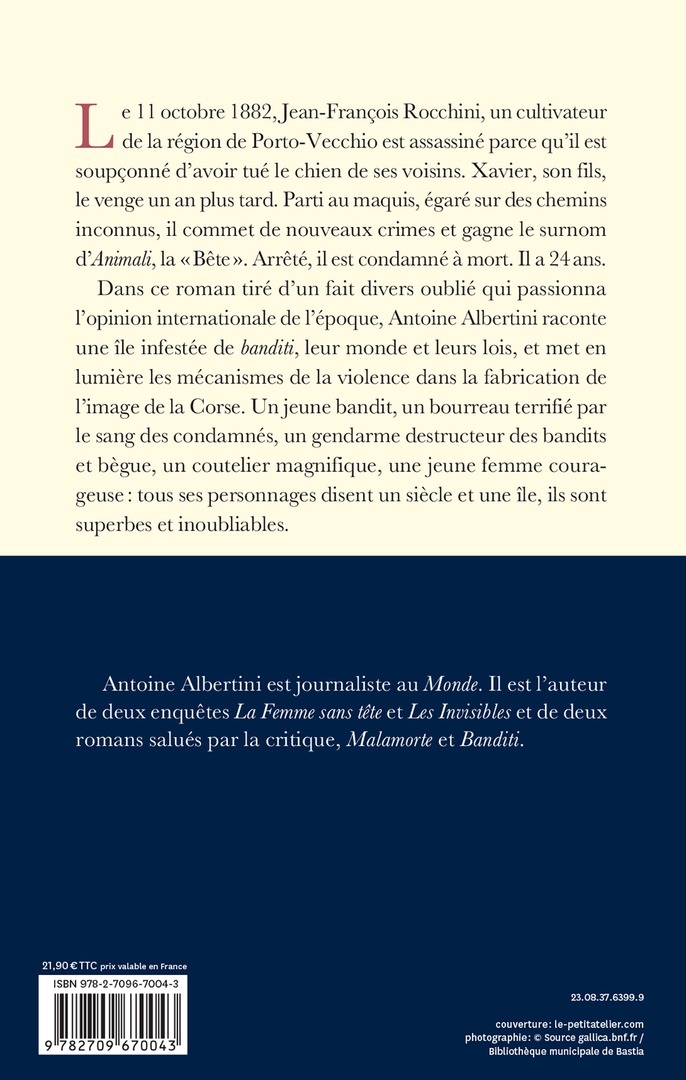 Un très honnête bandit - ALBERTINI ANTOINE - LATTES