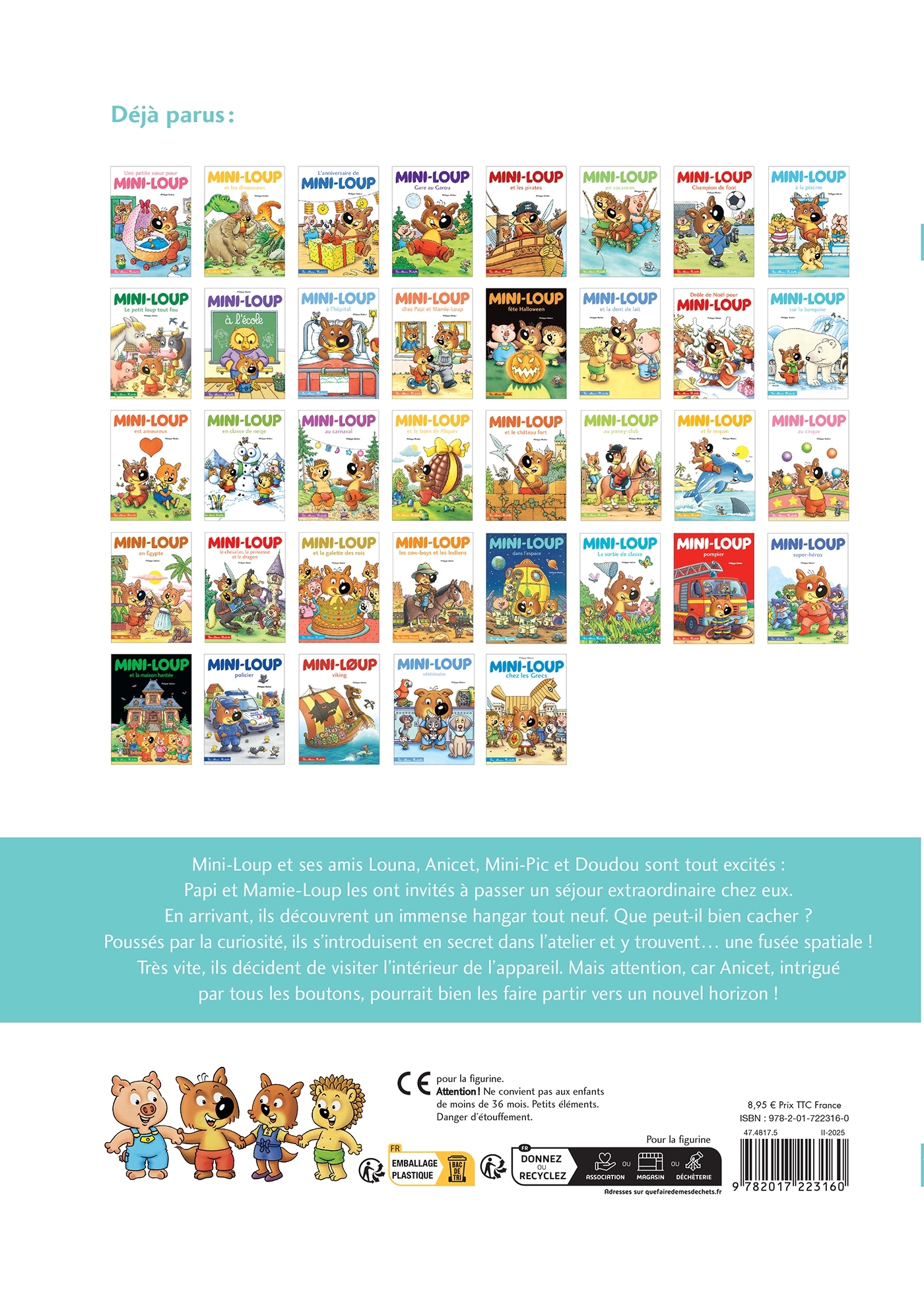 Mini-Loup dans l'espace avec figurine - MATTER PHILIPPE - HACHETTE ENFANT